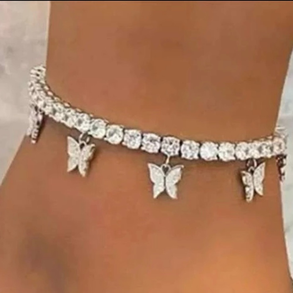 Butterfly Decor Chain Anklet
